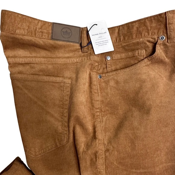 Peter Millar Superior Soft Corduroy Five Pocket Pant Gumsole 38 NWT Retail $170 - Picture 4 of 9
